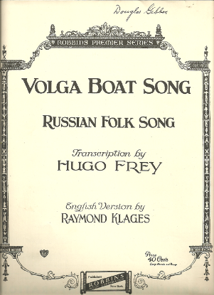 Picture of Volga Boat Song (Song of the Volga Boatmen), Russian folk song, arr. Hugo Frey