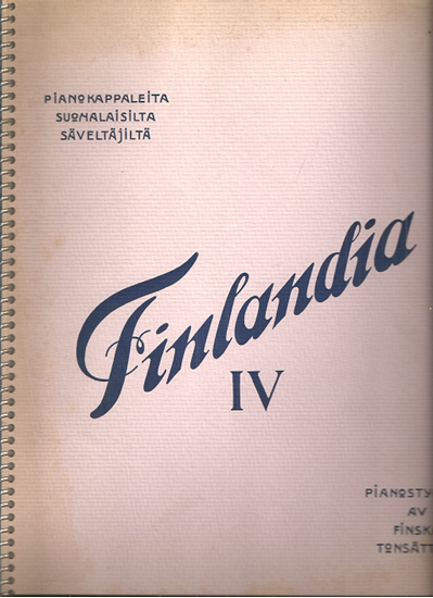 Picture of Finlandia IV, Piano Pieces by Finnish Composers