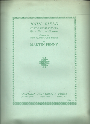 Picture of John Field, Rondo from Sonata in Eb Opus 1 No. 1, arr. for piano duo by Martin Penny