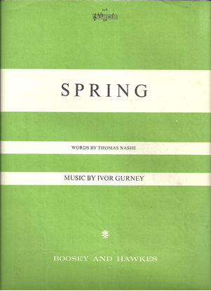 Picture of Spring, Ivor Gurney, high voice solo