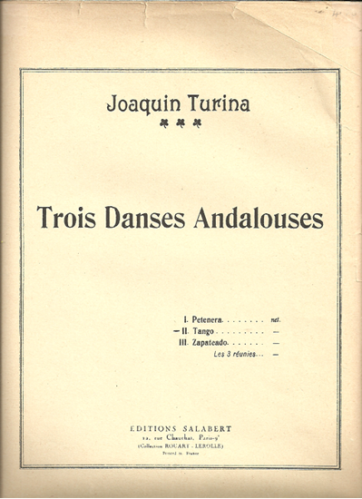 Picture of Tango from Trois Danses Andalouses, Joaquin Turina, piano solo 