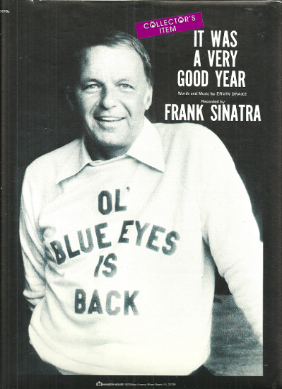 Picture of It Was a Very Good Year, Ervin Drake, recorded by Frank Sinatra, sheet music