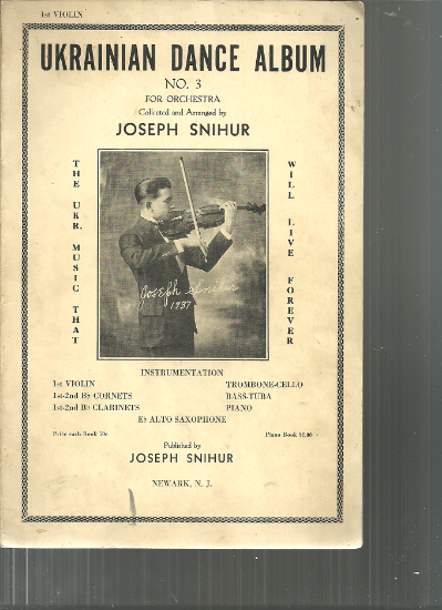 Picture of Ukrainian Dance Album No. 3, Joseph Snihur, violin 