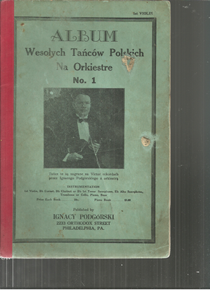 Picture of Polish Dance Album No.  1, arr. Ignacy Podgorski, violin songbook