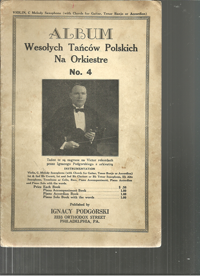 Picture of Polish Dance Album No.  4, arr. Ignacy Podgorski, violin songbook