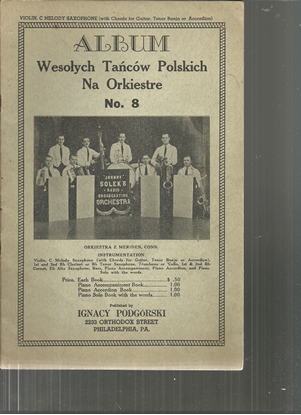 Picture of Polish Dance Album No.  8, arr. Ignacy Podgorski, violin songbook