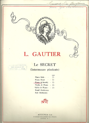 Picture of Le Secret (Intermezzo Pizzicato), Leonard Gauthier, arr. Claude Gurlitt, 1 piano 6 hands