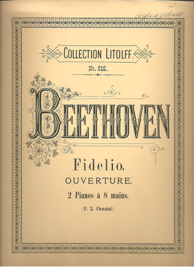 Picture of Fidelio Overture, Beethoven, arr. F. X. Chwatal for 2 piano 8 hands