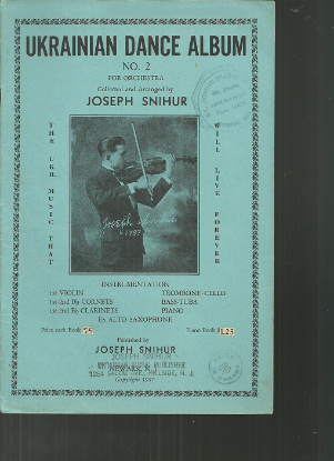 Picture of Ukrainian Dance Album No. 2, arr. Joseph Snihur, clarinet