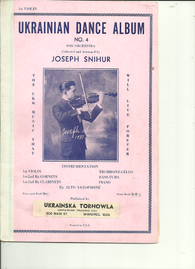 Picture of Ukrainian Dance Album No. 4, arr. Joseph Snihur, violin 