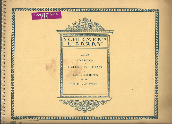 Picture of Collection of Italian Overtures by Bellini & Rossini for Piano Four Hands Vol. 1