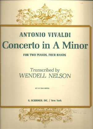 Picture of Antonio Vivaldi, Concerto in a minor, transcr. Wendell Nelson, piano duo