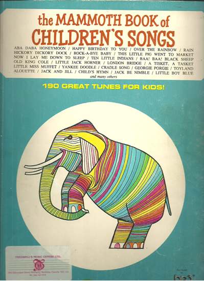 The Mammoth book of children's songs : 190 great tunes for kids