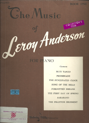 Picture of The Music of Leroy Anderson Book 1, piano solo