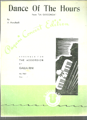 Picture of Dance of the Hours, from "La Gioconda", A. Ponchielli, arr. A. Galla-Rini, accordion  solo