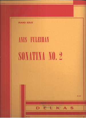 Picture of Sonatina No. 2, Anis Fuleihan, piano solo