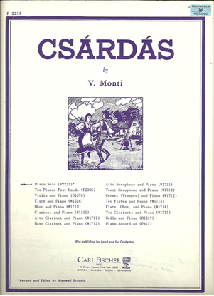 Picture of Csardas, V. Monti, transcr. for piano solo Gustave Saenger