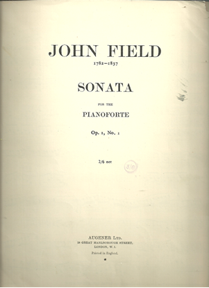 Picture of Piano Sonata Op. 1 No. 1 in Eb, John Field
