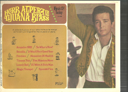 Picture of Herb Alpert and the Tijuana Brass, easy piano 