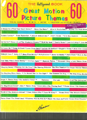 Picture of 60 Great Motion Picture Themes, The Hollywood Book