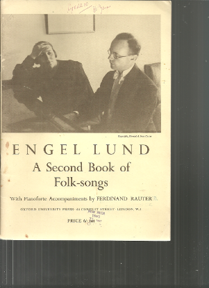 Picture of Engel Lund, A Second Book of Folk Songs (Scandinavian/ Germanic/ Jewish/ French/ Czech)