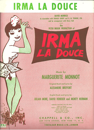 Picture of Irma La Douce, title song from French stage play, Marguerite Monnot