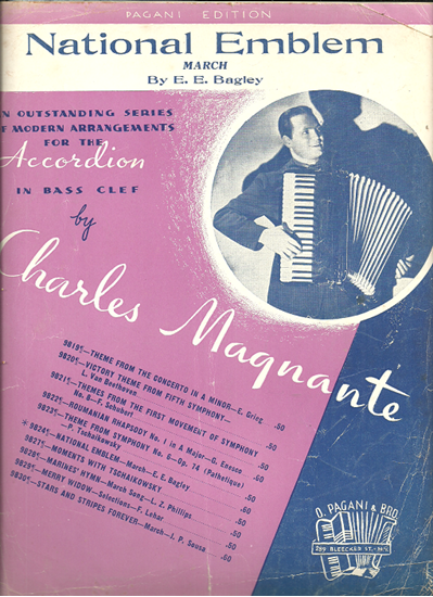 Picture of National Emblem (March), E. E. Bagley, arr. by Charles Magnante for accordion solo