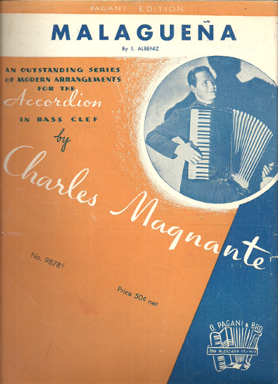 Picture of Malaguena, Isaac Albeniz, arr. Charles Magnante, accordion solo 