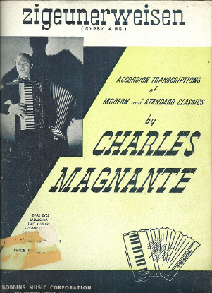 WHAT A DIFF'RENCE A DAY MADE BY CHARLES MAGNANTE ACCORDION SOLO SHEET MUSIC NOS 