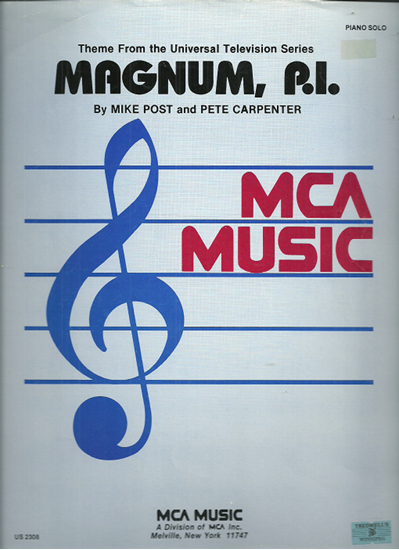 Picture of Magnum P. I., television theme, Mike Post & Pete Carpenter, piano solo
