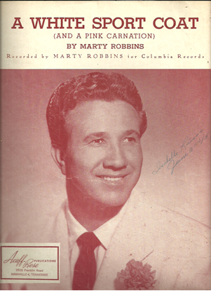 Picture of A White Sport Coat (and a Pink Carnation), written & recorded by Marty Robbins