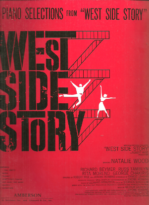 Picture of West Side Story, Stephen Sondheim & Leonard Bernstein, arr. Felton Rapley, piano solo selections 
