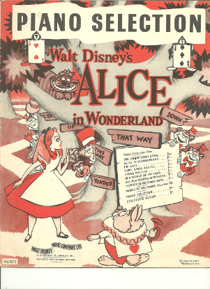 Picture of Walt Disney's Alice in Wonderland, Sammy Fain, arr. Felton Rapley, piano solo selections