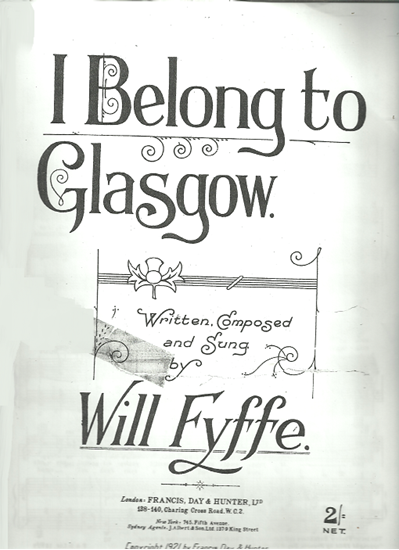 Picture of I Belong to Glasgow, Will Fyffe, vocal solo 