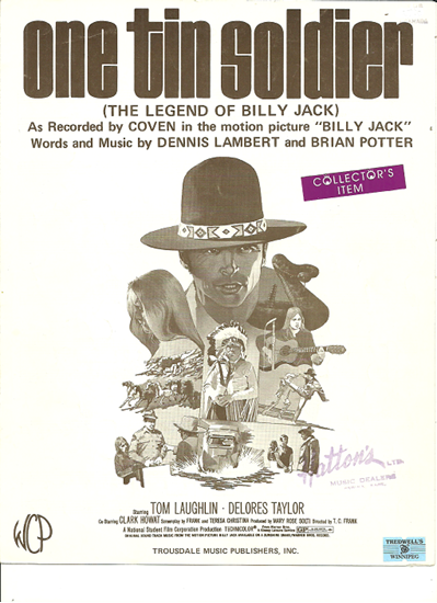Picture of One Tin Soldier, from movie "Billy Jack", Dennis Lambert & Brian Potter, recorded by Coven
