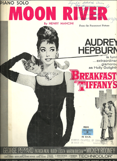 Picture of Moon River, theme from "Breakfast at Tiffany's", Henry Mancini