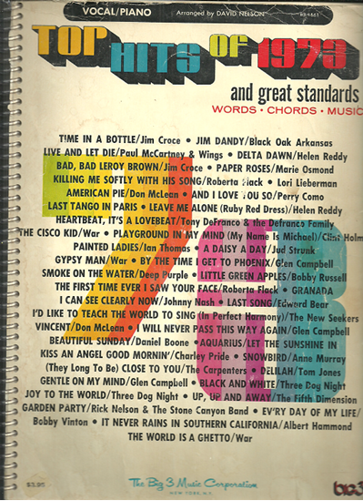 Picture of Top Hits of 1973, songbook