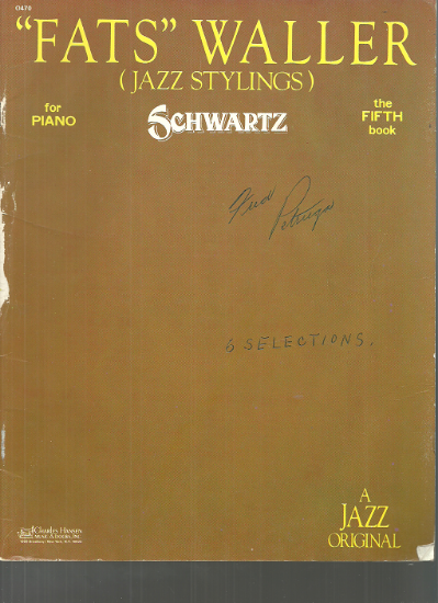 Picture of Fats Waller Jazz Stylings, piano solo 