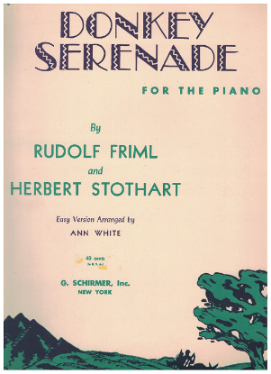 Picture of Donkey Serenade, Rudolf Friml & Herbert Stothart, arr. Ann White, easy piano solo