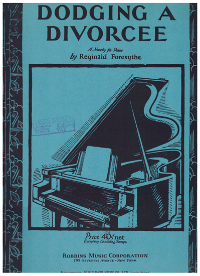 Picture of Dodging a Divorcee, Reginald Foresythe, piano solo