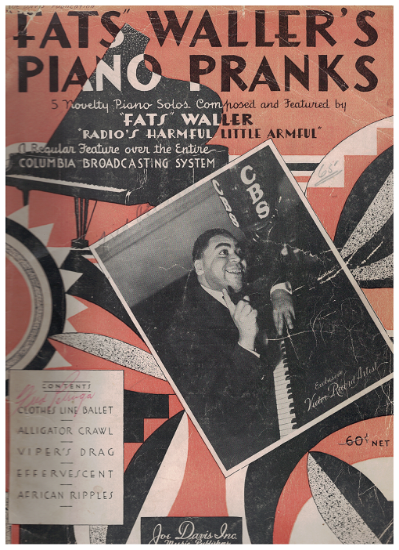 Picture of Fats Waller's Piano Pranks, piano solo 
