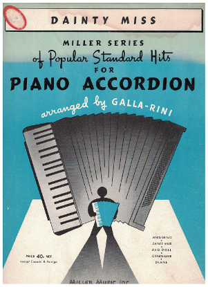 Picture of Dainty Miss, Bernard Barnes, arr. Galla-Rini, accordion solo