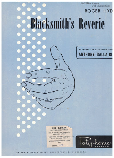 Picture of Blacksmith's Reverie, Roger Hyde, arr. Galla-Rini, accordion solo