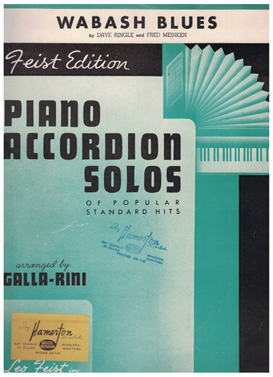 Picture of Wabash Blues, Fred Meinken, arr. Galla-Rini, accordion solo