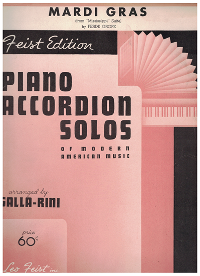Picture of Mardi Gras from "Mississippi Suite", Ferde Grofe, arr. Galla-Rini for accordion solo