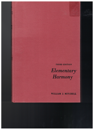 Picture of Elementary Harmony, William J. Mitchell, theoretical music book