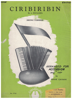Picture of Ciribiribin, A. Pestalozza, arr. Frank Gaviani for accordion solo