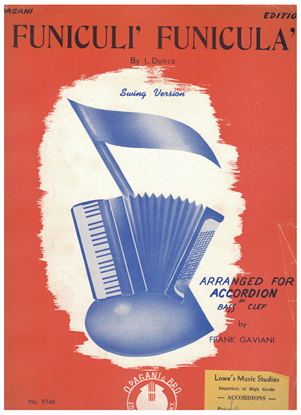 Picture of Funiculi Funicula, L. Denza, arr. Frank Gaviani for accordion solo