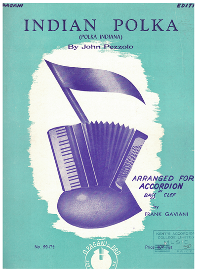 Picture of Indian Polka, John Pezzolo, arr. Frank Gaviani for accordion solo