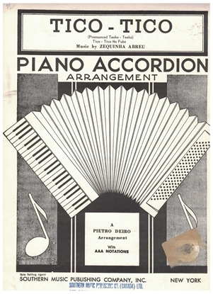 Picture of Tico-Tico, Zequinha Abreu, arr. Pietro Deiro Jr, accordion solo
